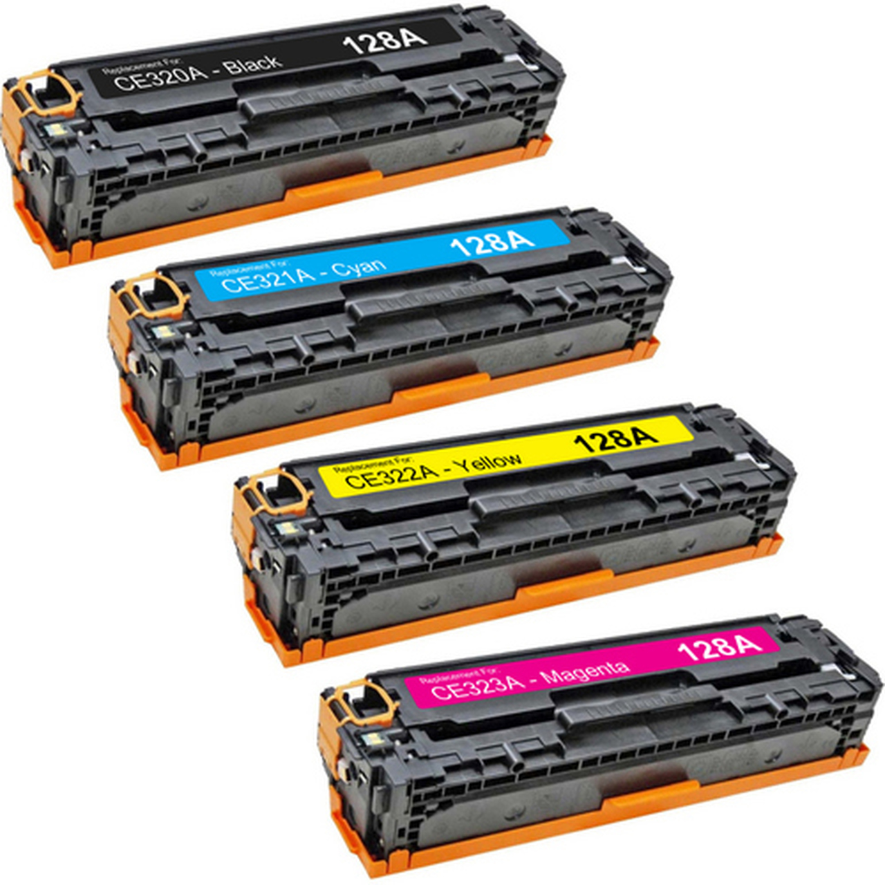 4 Cartouches Laser Compatible HP 128A CE320A CE321A CE322A CE323A (CMYK)