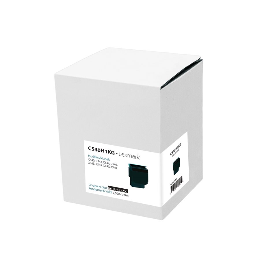 Cartouche Laser Compatible Lexmark C540H2KG (C540) Noir