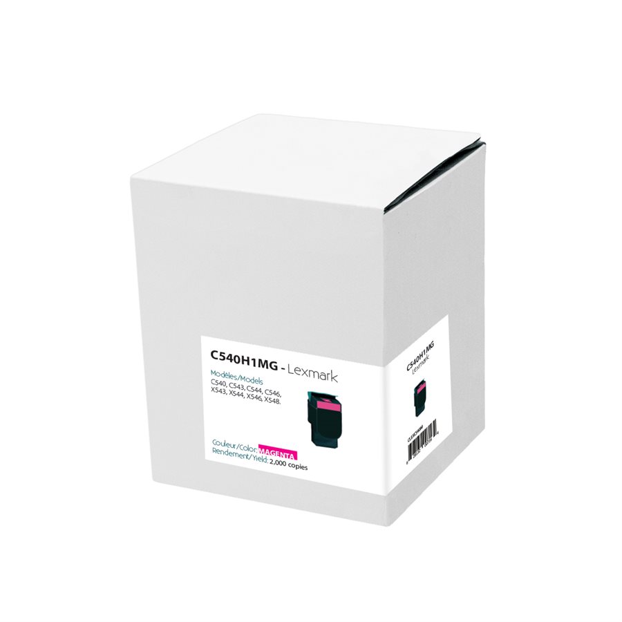 Cartouche Laser Compatible Lexmark C540H2MG (C540) Magenta