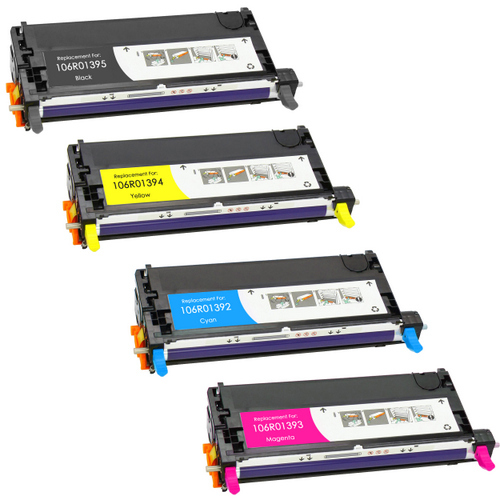 4 Cartouche Laser Compatible Xerox Phaser 6280 CMYK