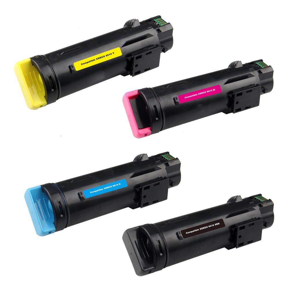 4 Cartouche Laser Compatible Xerox Phaser 6510 WorkCentre 6515 CMYK