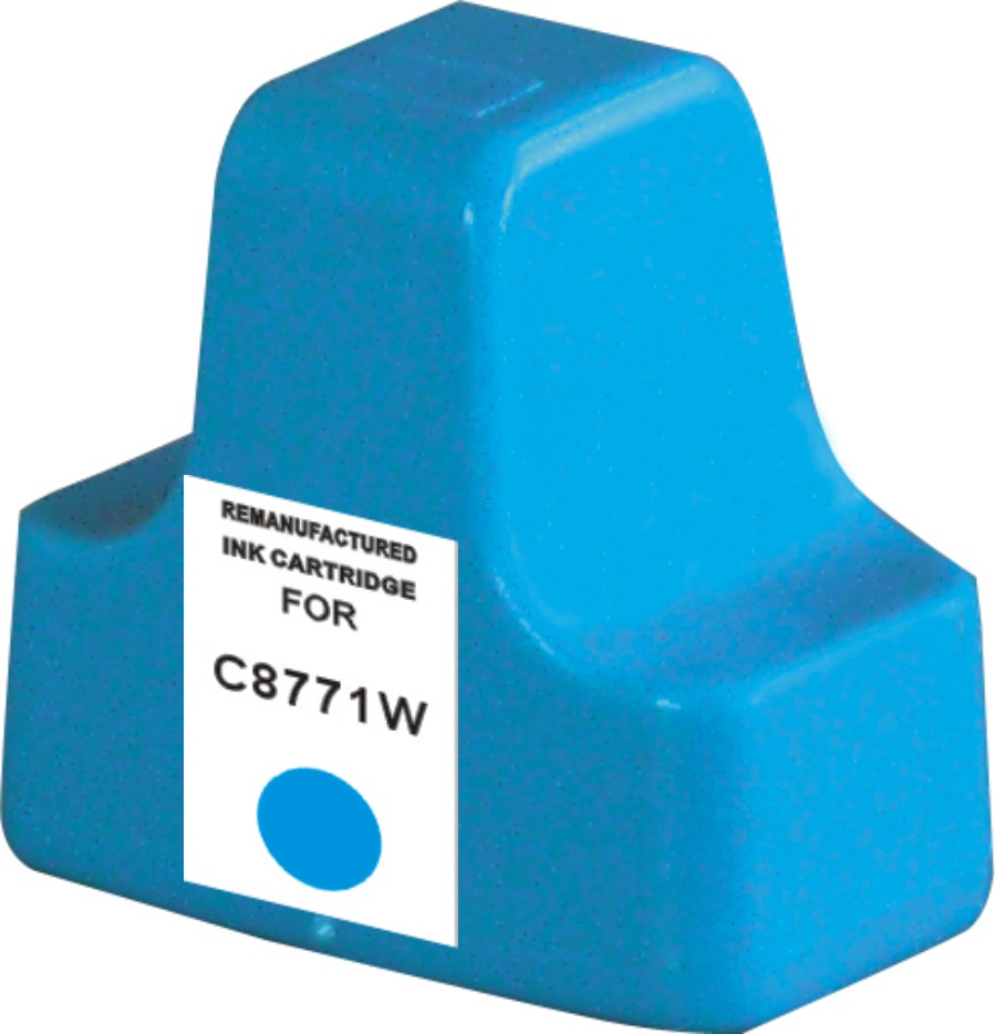 Cartouche d'encre Compatible HP 02 (C8771W) Cyan