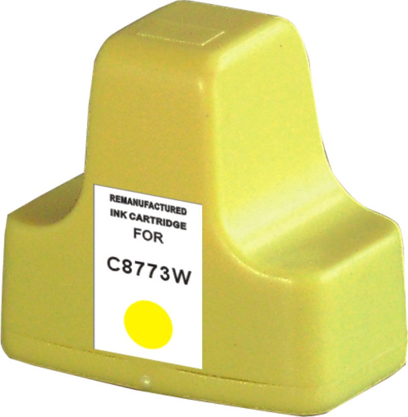 Cartouche d'encre Compatible HP 02 (C8773W) Jaune